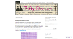 Desktop Screenshot of fiftydresses.com