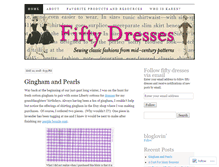 Tablet Screenshot of fiftydresses.com